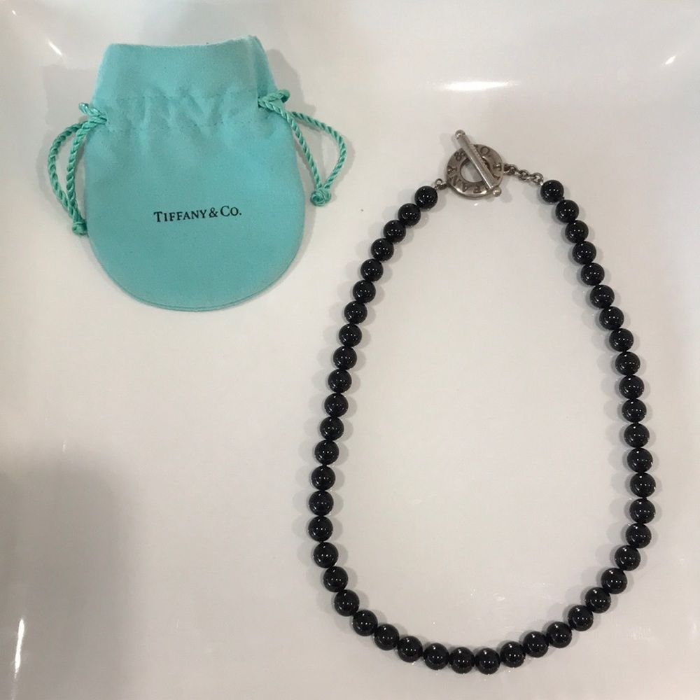 Tiffany & Co Black Onyx Necklace